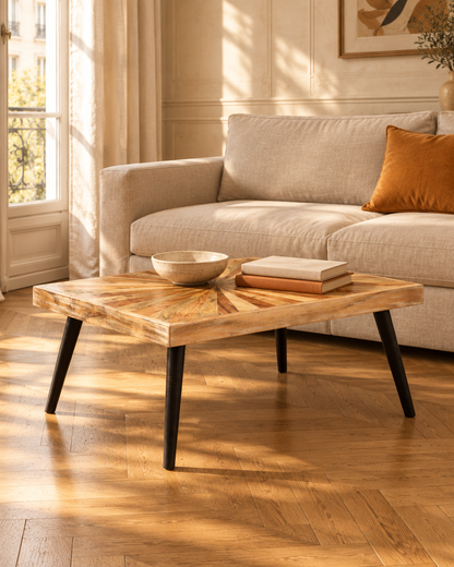Table basse 90 cm manguier - salon