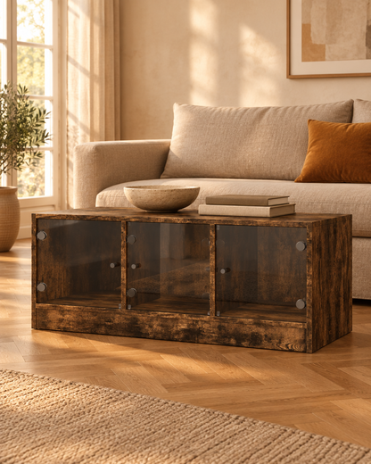 Table basse portes vitrées 102 - salon