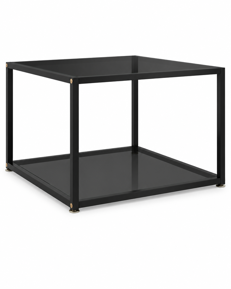 Table basse verre noir uni 60 - packshot