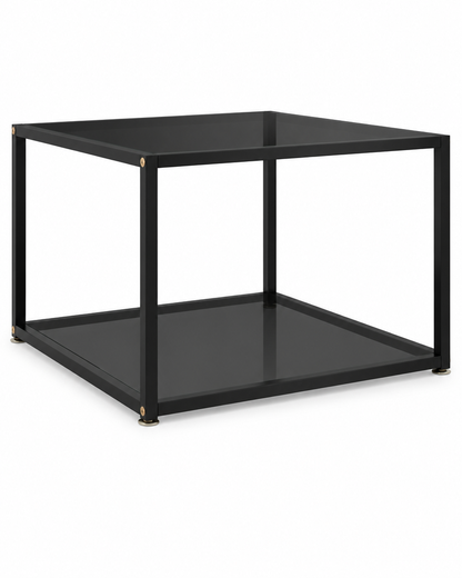 Table basse verre noir uni 60 - packshot