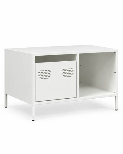 Table basse acier blanc 68 - packshot