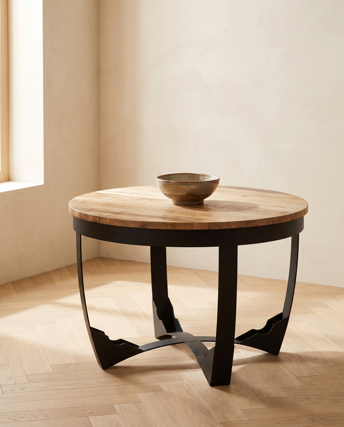 Table basse en bois massif, pièce unique