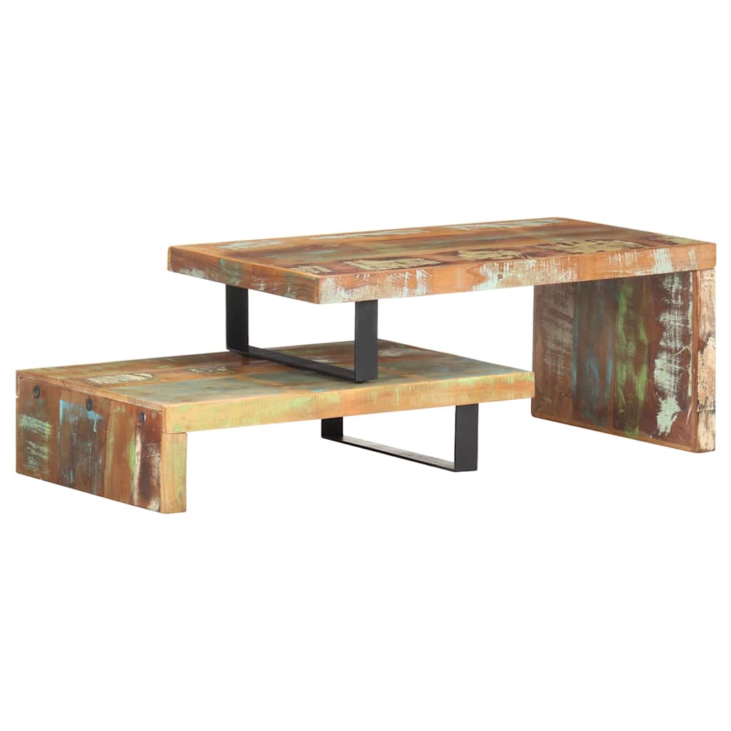 Tables gigognes 90 cm en bois massif, lot de 2