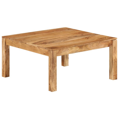 Table basse carrée 80 cm en acacia massif