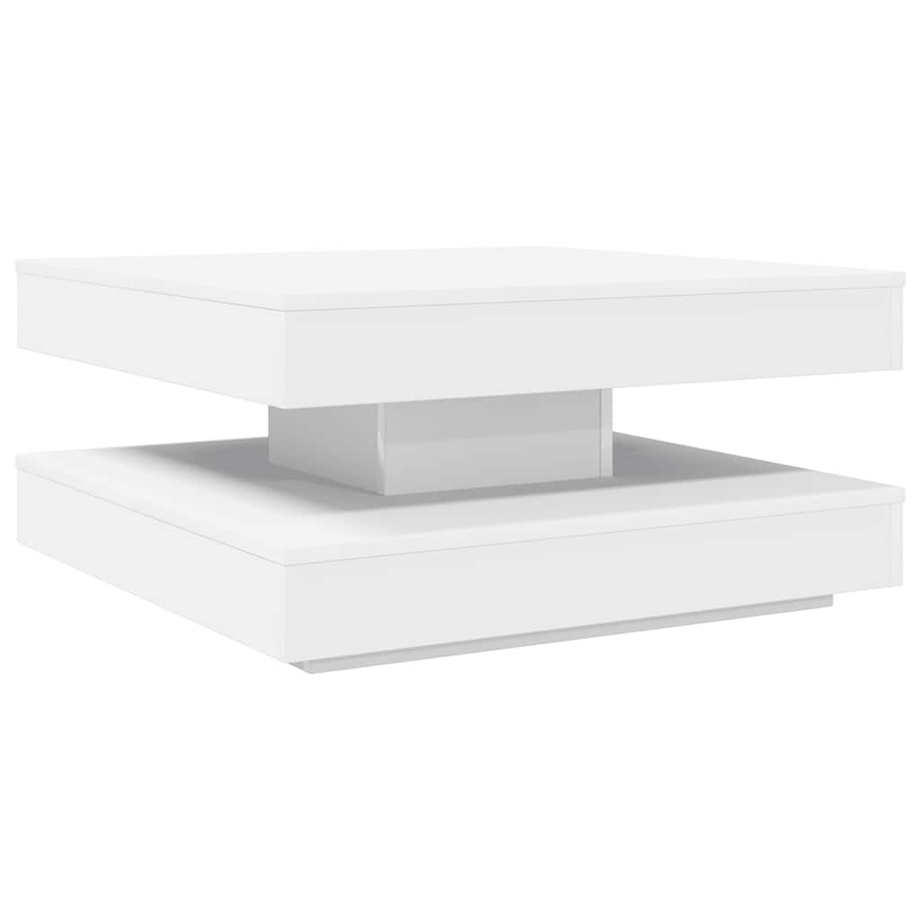 Table basse pivotante 70 cm, blanc
