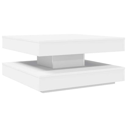 Table basse pivotante 70 cm, blanc