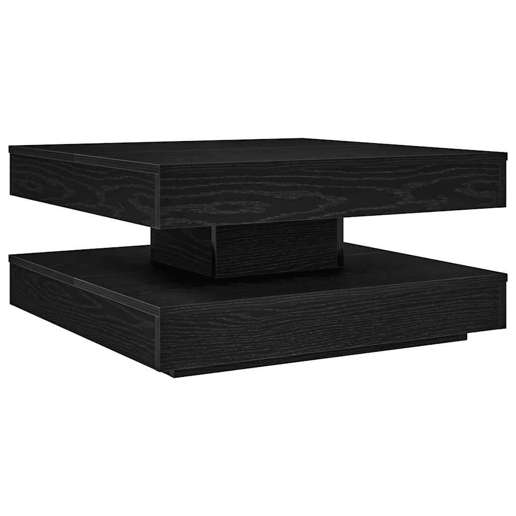 Table basse pivotante 70 cm, noir
