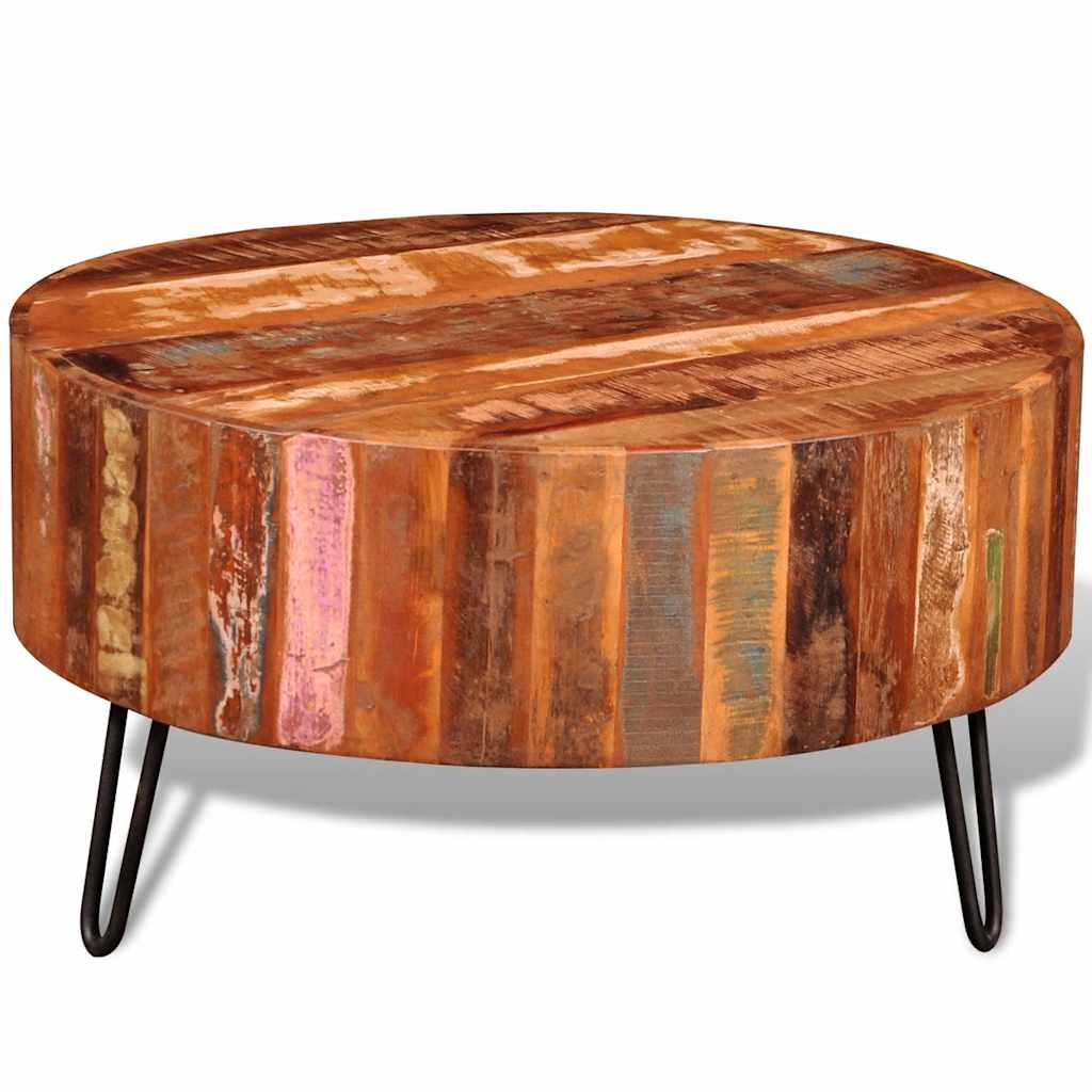 Table basse ronde Ø70 en bois massif