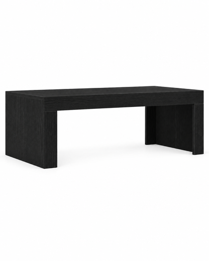 Table basse japandi décor chêne noir 102 - packshot