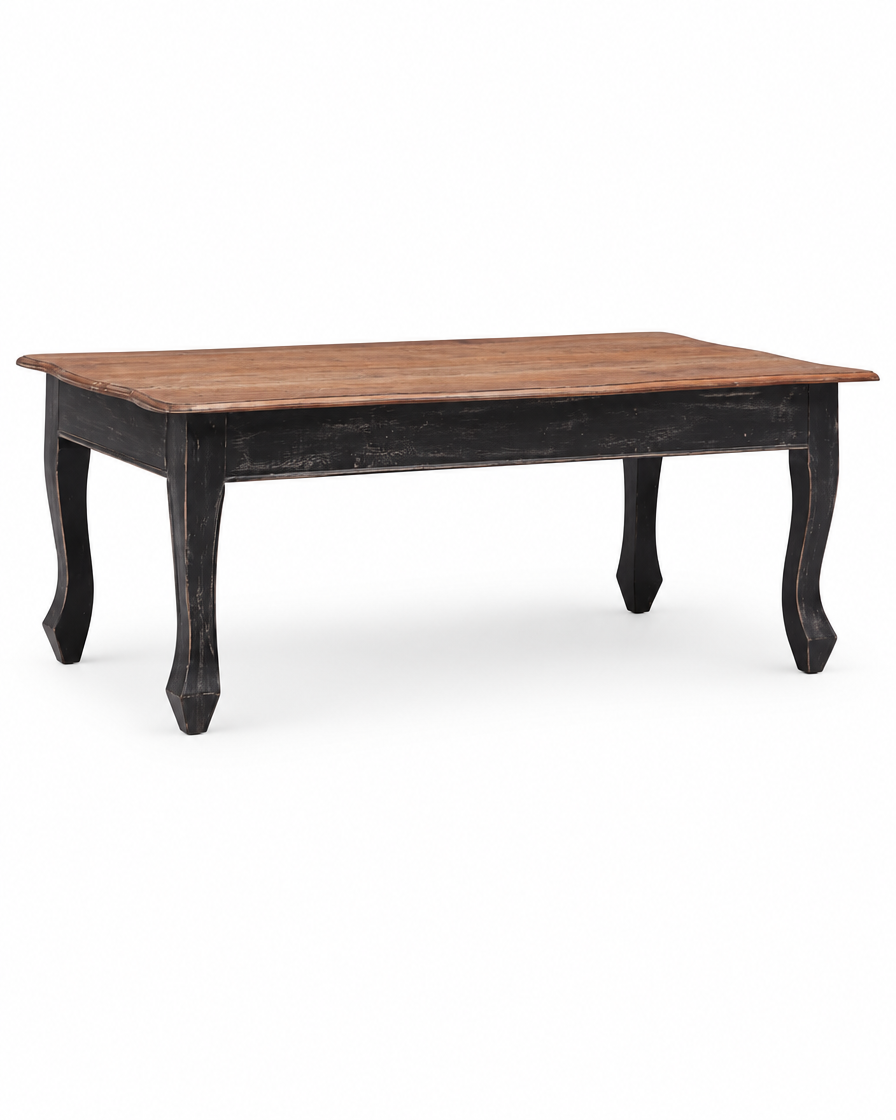 Table basse acajou noir et brun - packshot