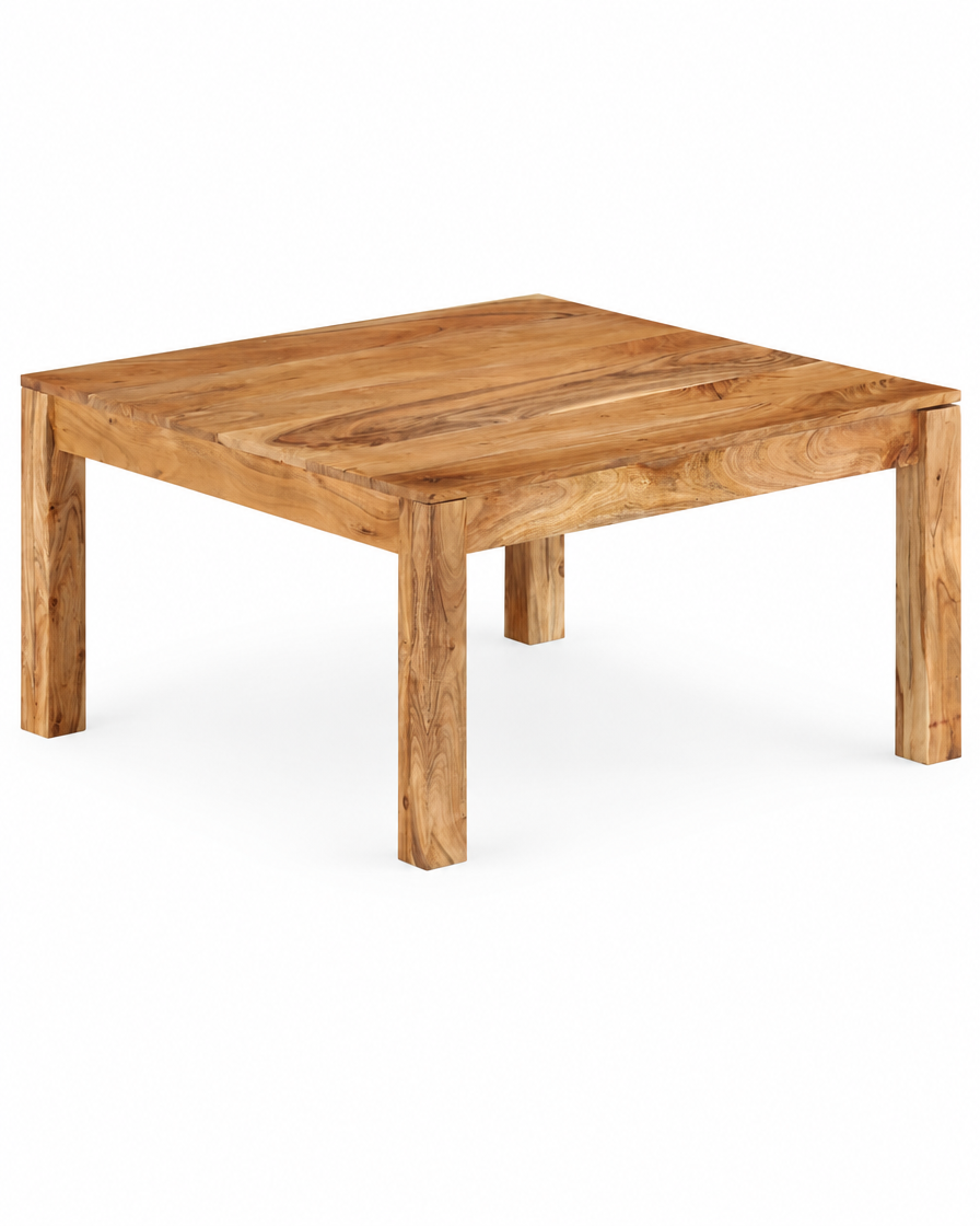 Table basse carrée 80 acacia - packshot