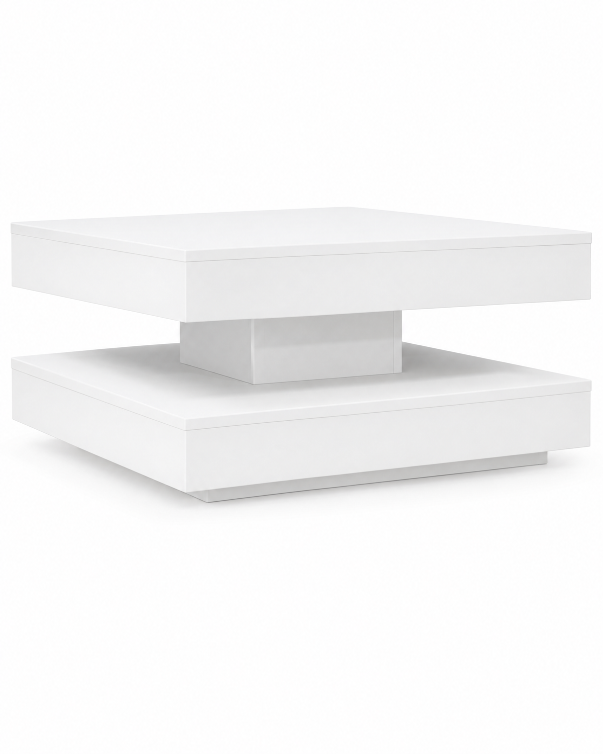 Table basse pivotante 70 blanc - packshot