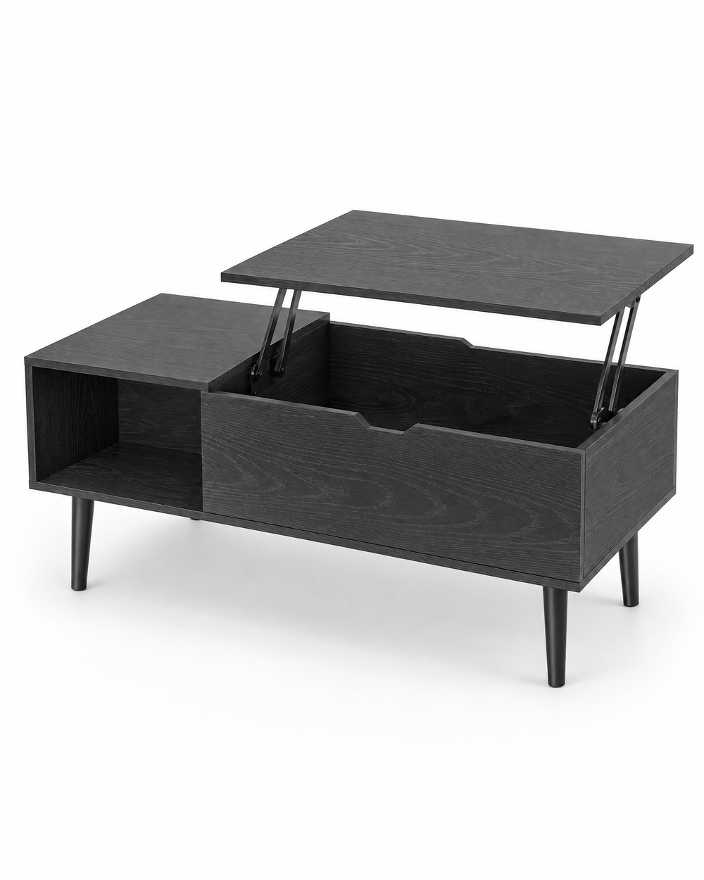 Table basse relevable frêne noir 100 - packshot