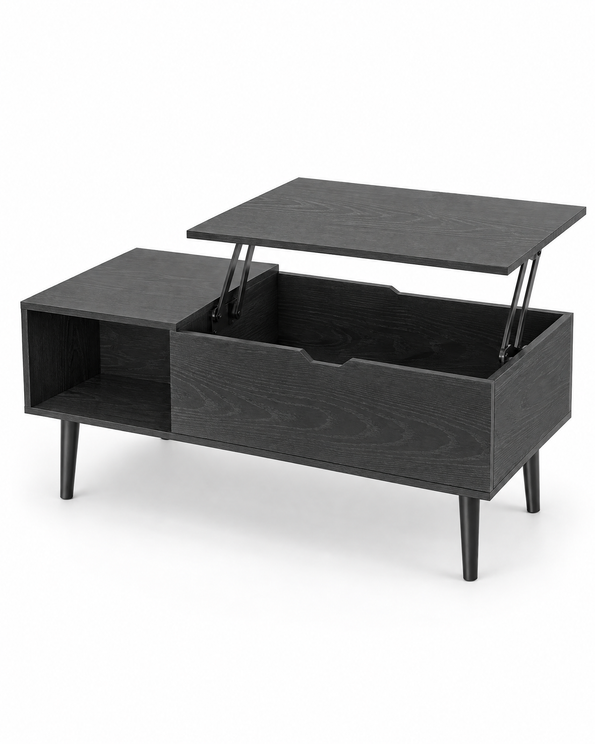 Table basse relevable frêne noir 100 - packshot
