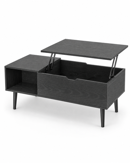Table basse relevable frêne noir 100 - packshot