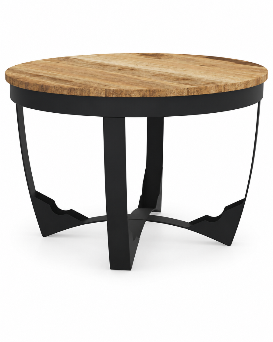 Table basse ronde Ø60 manguier - packshot